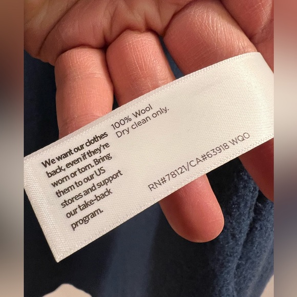 17. EILEEN FISHER High Collar Wool Coat - Picture 8 of 16